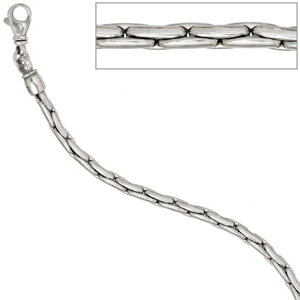 Armband 925 Sterling Silber rhodiniert 19cm Silberarmband Karabiner