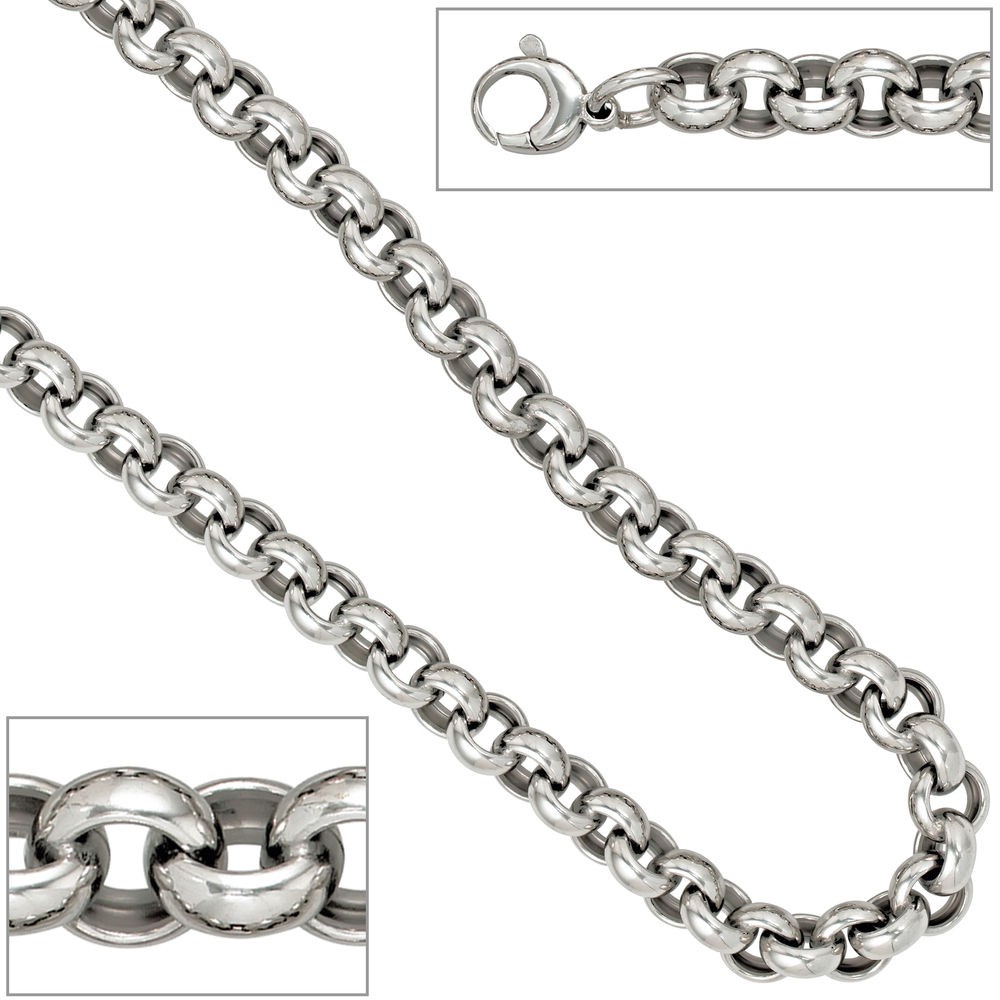 Erbskette 925 Sterling Silber 10,1mm 50cm Halskette Kette Silberkette