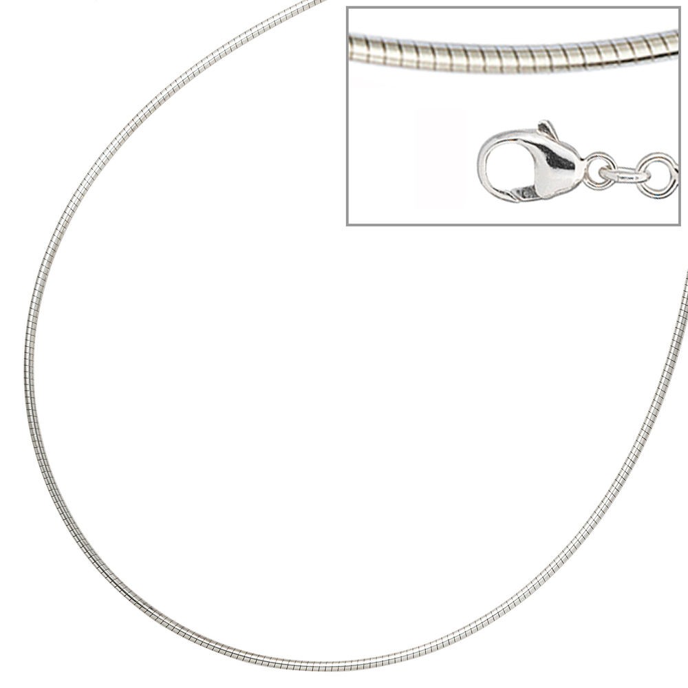 Halsreif 925 Sterling Silber 1,4mm 50cm Kette Halskette Silberhalsreif