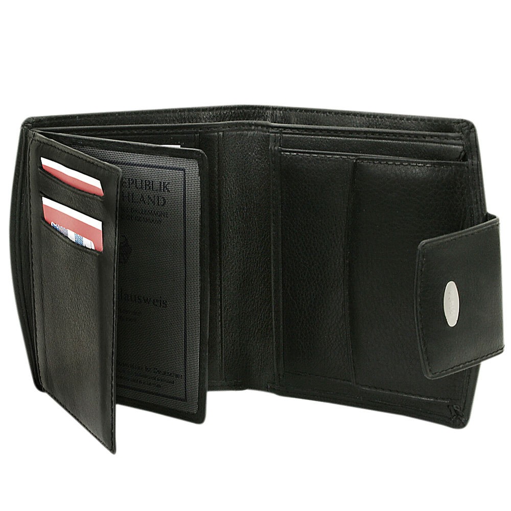 Damen-Kombibörse, Nappa-Vollrindleder, schwarz