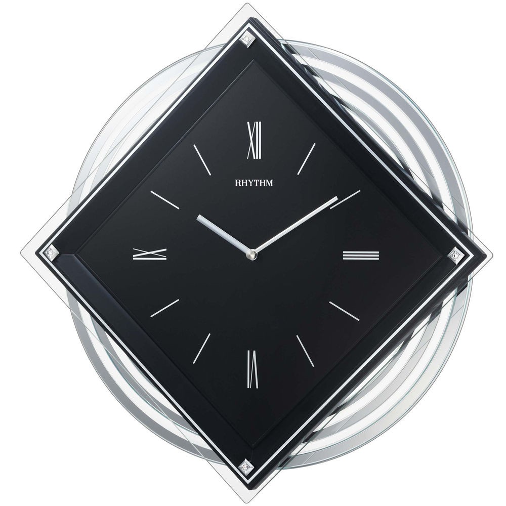 Wanduhr mit Pendel Quarz analog mit beruhigendem Slow-Motion-Pendel
