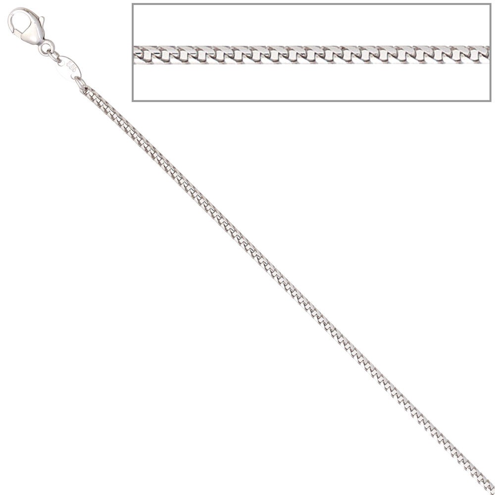 Bingokette 585 Weißgold 1,5mm 45cm Gold Kette Halskette Weißgoldkette