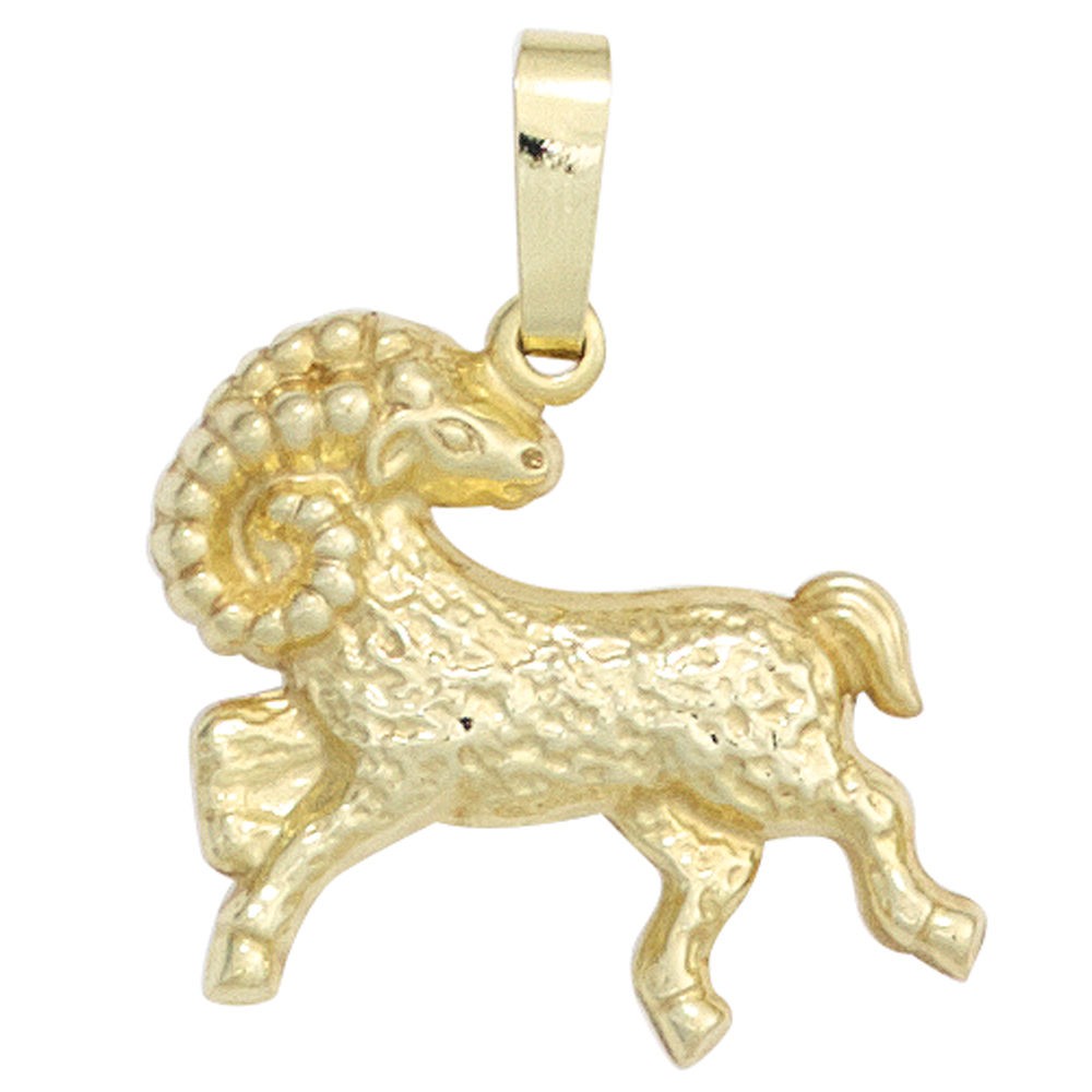 Anhänger Sternzeichen Widder 333 Gelbgold Sternzeichenanhänger