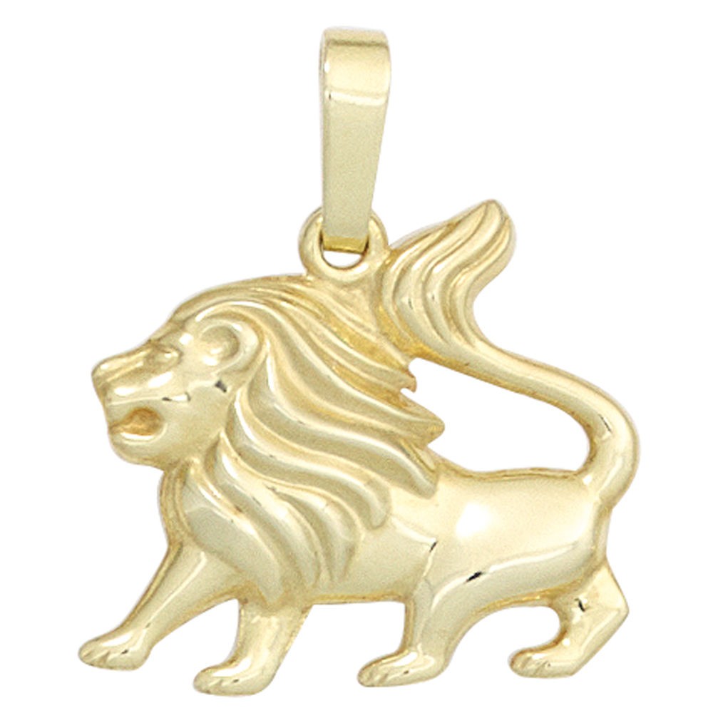 Anhänger Sternzeichen Löwe 333 Gelbgold Sternzeichenanhänger