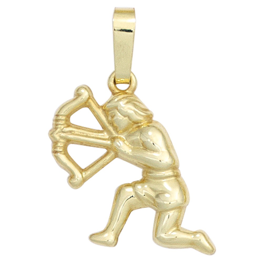 Anhänger Sternzeichen Schütze 333 Gelbgold Sternzeichenanhänger