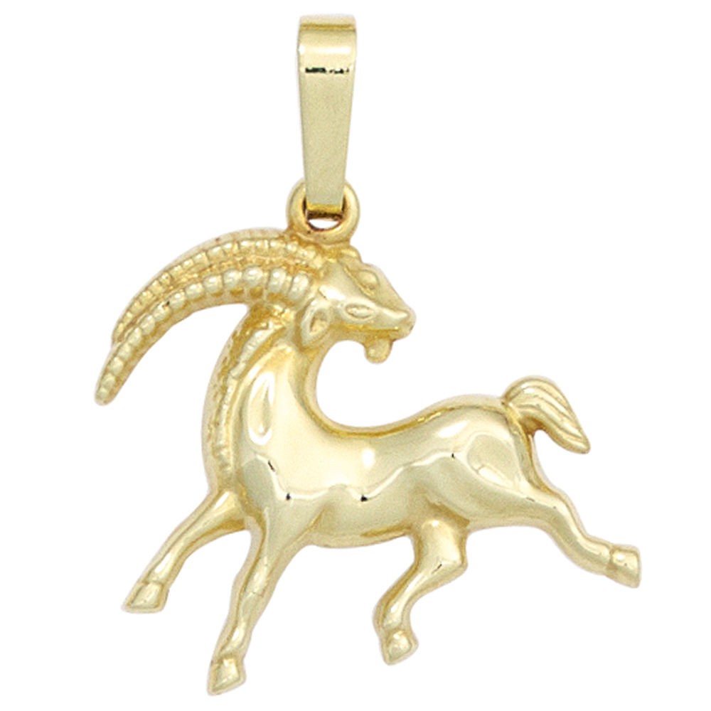 Anhänger Sternzeichen Steinbock 333 Gelbgold Sternzeichenanhänger
