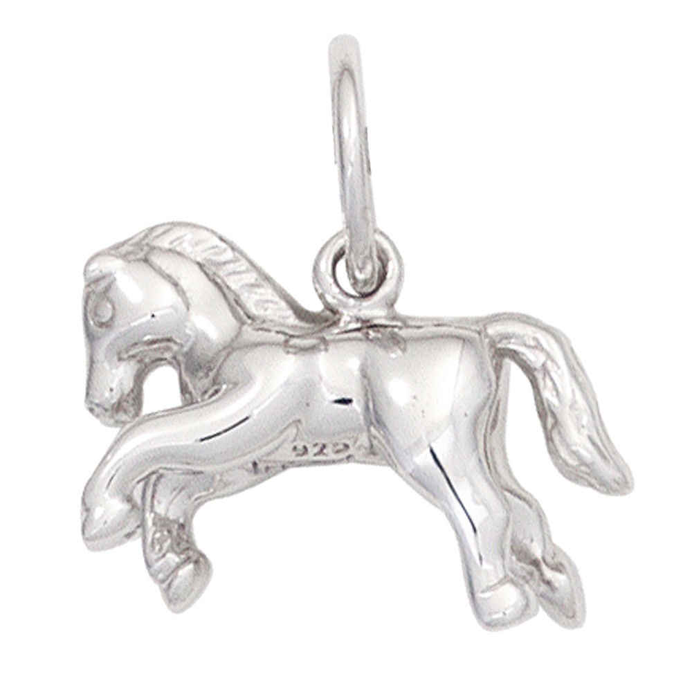 Kinder Anhänger Pferd 925 Sterling Silber Pferdeanhänger Kinderanhänger