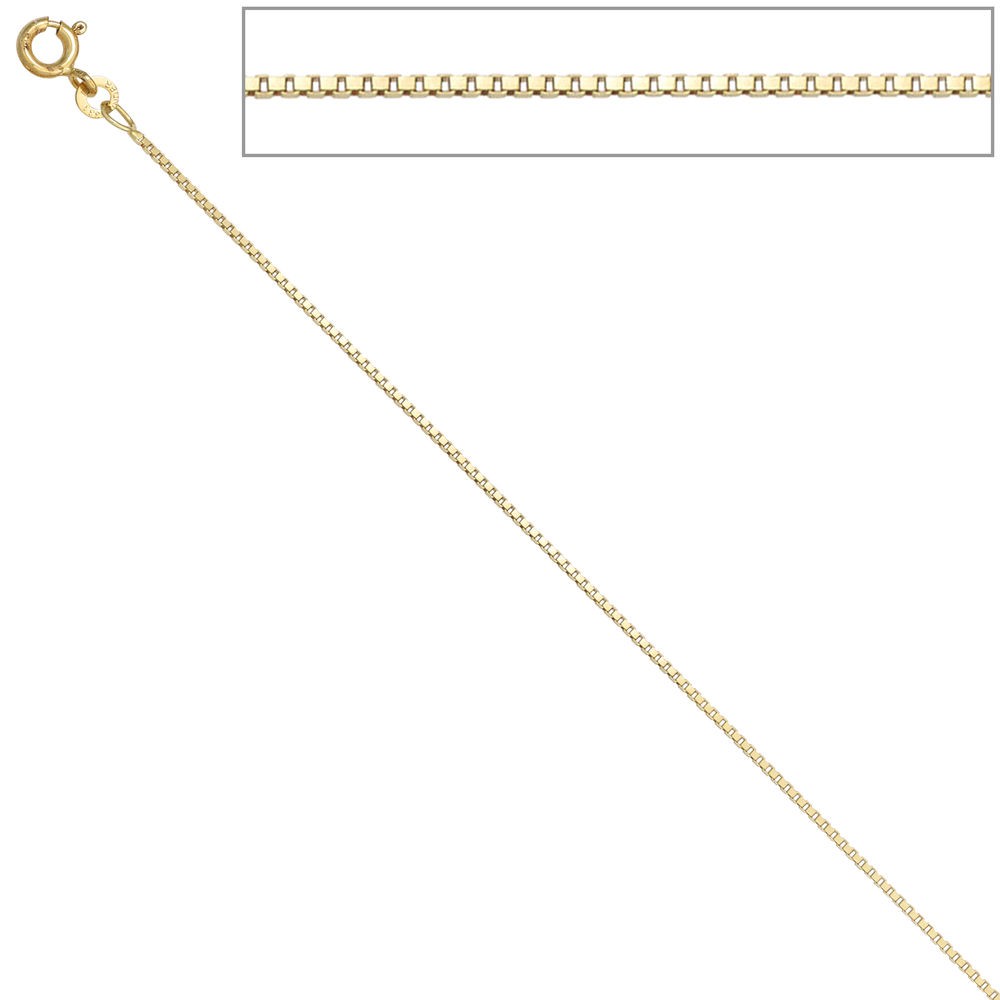 Venezianerkette 585 Gelbgold 1,0mm 42cm Gold Kette Halskette Goldkette