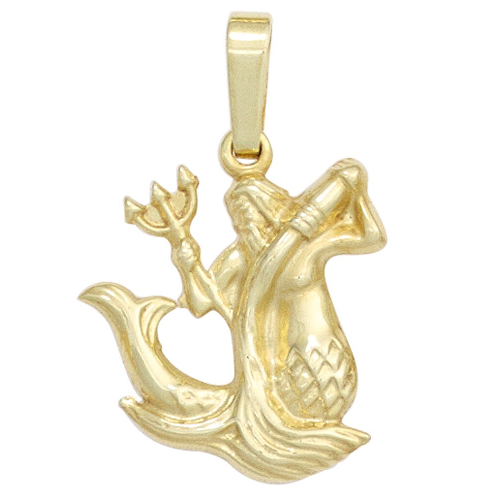 Anhänger Sternzeichen Wassermann 333 Gelbgold Sternzeichenanhänger