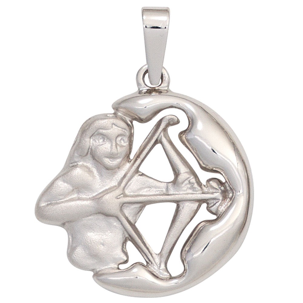 Anhänger Sternzeichen Schütze 925 Sterling Silber matt Sternzeichenanhänger
