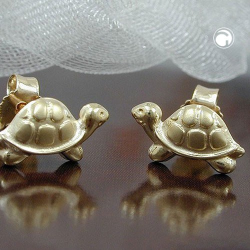 Ohrstecker Schildkröte 375 Gold