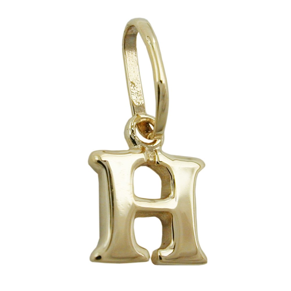 Anhänger Buchstabe H 375 Gold