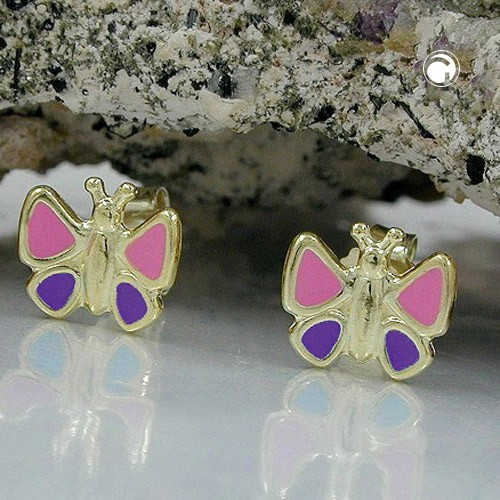 Ohrstecker Schmetterling 375 Gold