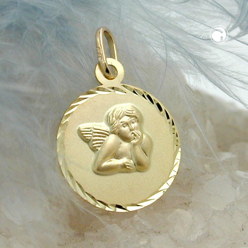 Anhänger Engelmotiv 375 Gold