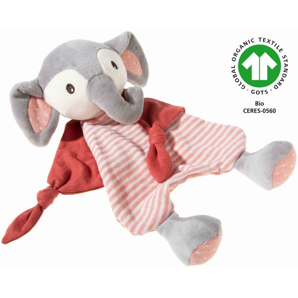 Frohnaturen Gots Elefant Schmusetuch Cranberry