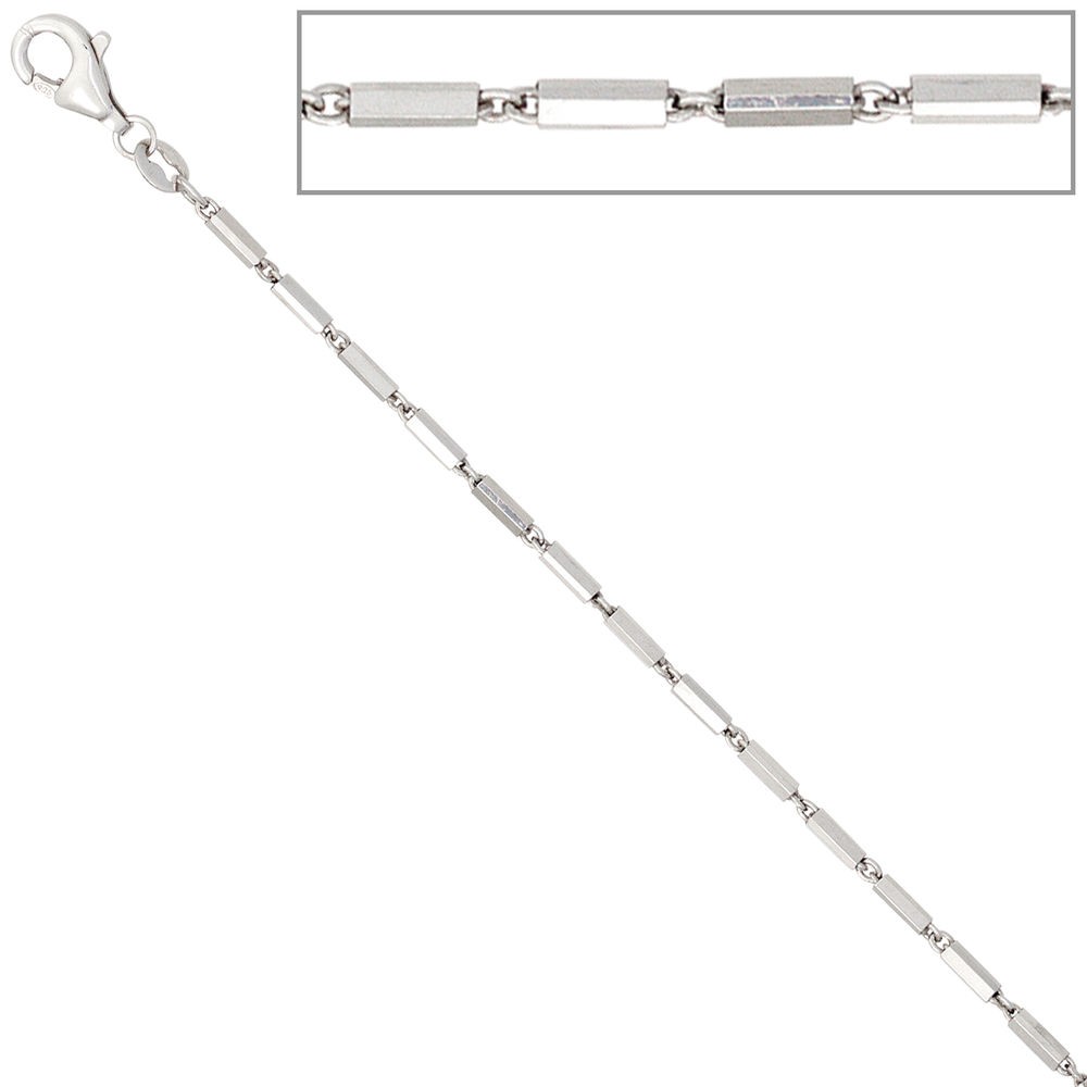 Gliederkette 925 Silber 1,4mm 42cm Halskette Kette Silberkette Karabiner
