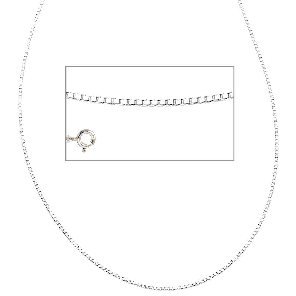 Venezianerkette 925 Sterling Silber 1,2mm 38cm Halskette Kette Silberkette
