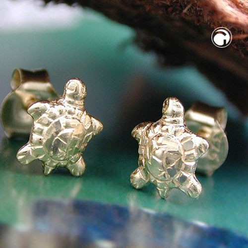 Ohrstecker Schildkröte 375 Gold