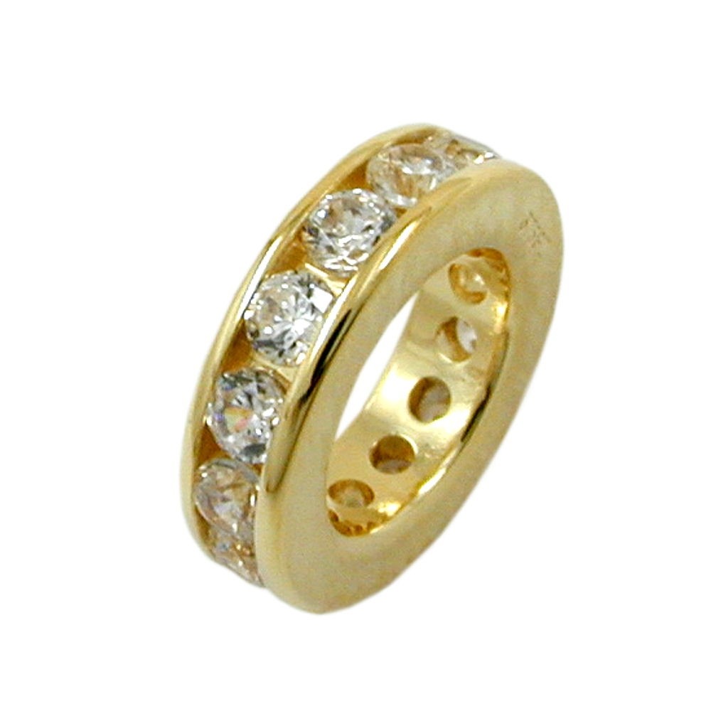 Taufring Anhänger Zirkonias 375 Gold