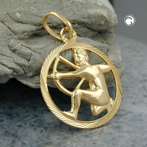 Sternzeichen Anhänger Schütze 375 Gold