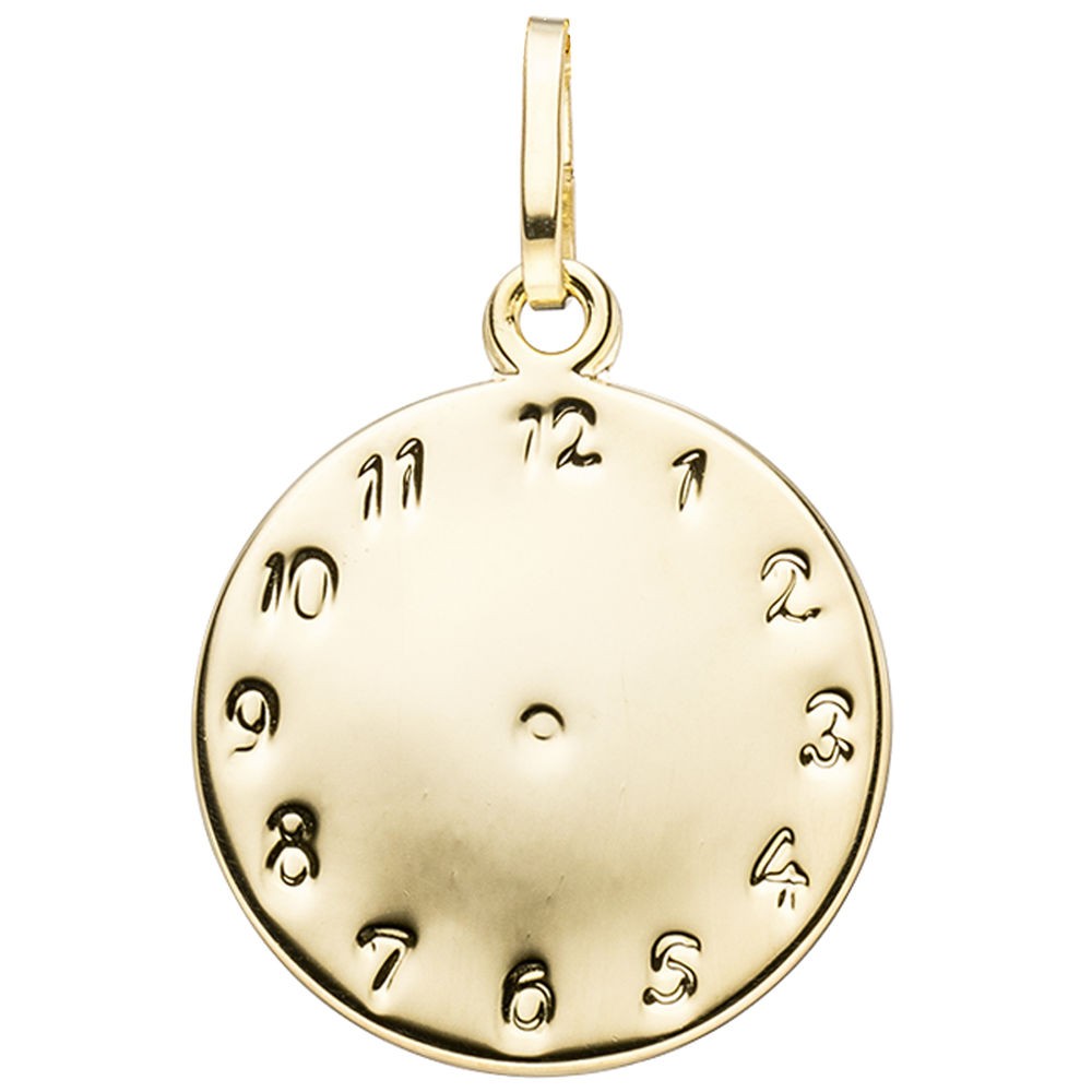 Kinder Anhänger Taufuhr 333 Gelbgold Kettenanhänger Kinderanhänger