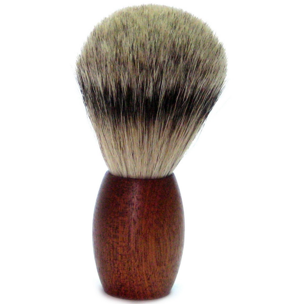 Golddachs Rasierpinsel mit Dachs-Zupfhaar, Zedernholzgriff
