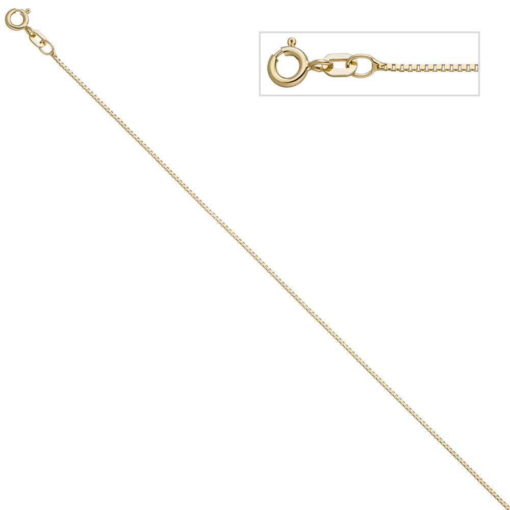 Venezianerkette 925 Sterling Silber gold vergoldet 0,9mm 42cm Kette Halskette