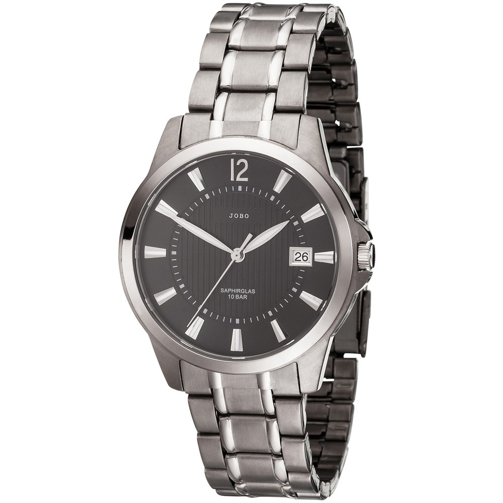 JOBO Herren Armbanduhr Quarz Analog Titan Herrenuhr mit Datum