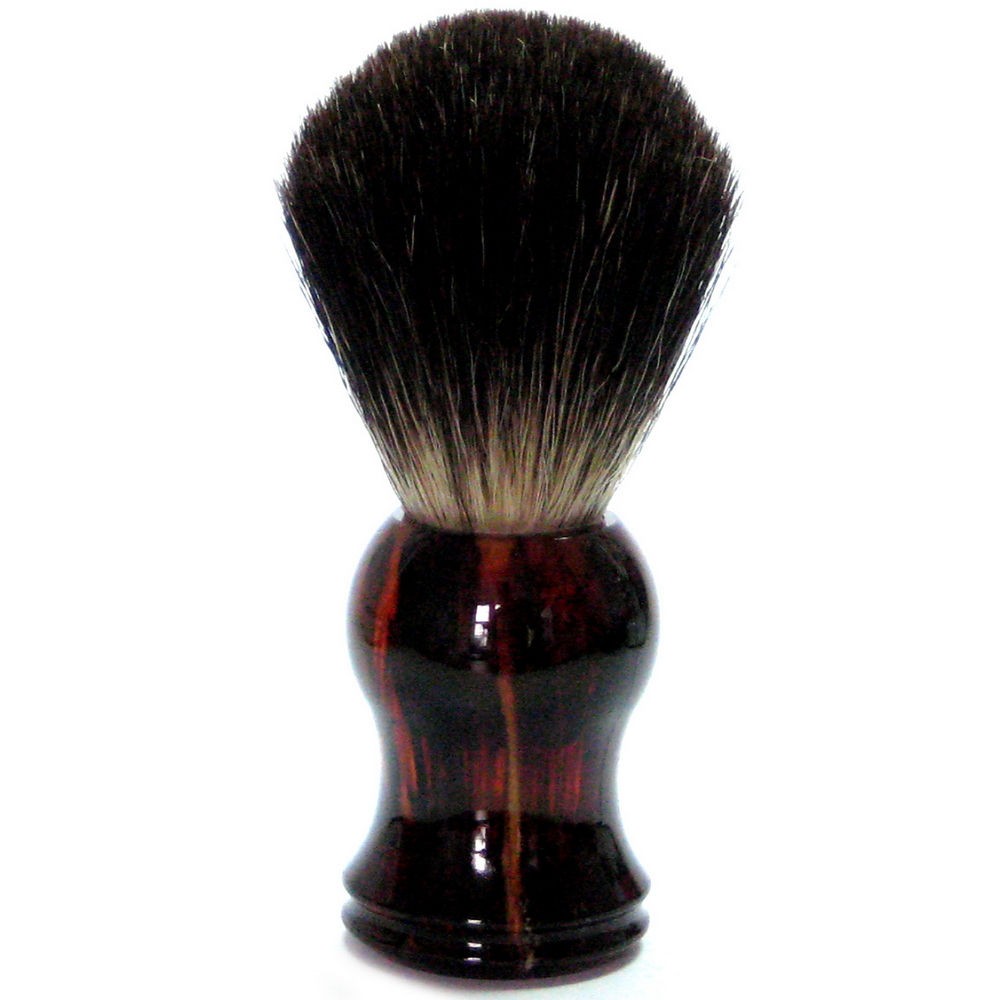 Golddachs Rasierpinsel mit Dachshaar, Kunststoffgriff