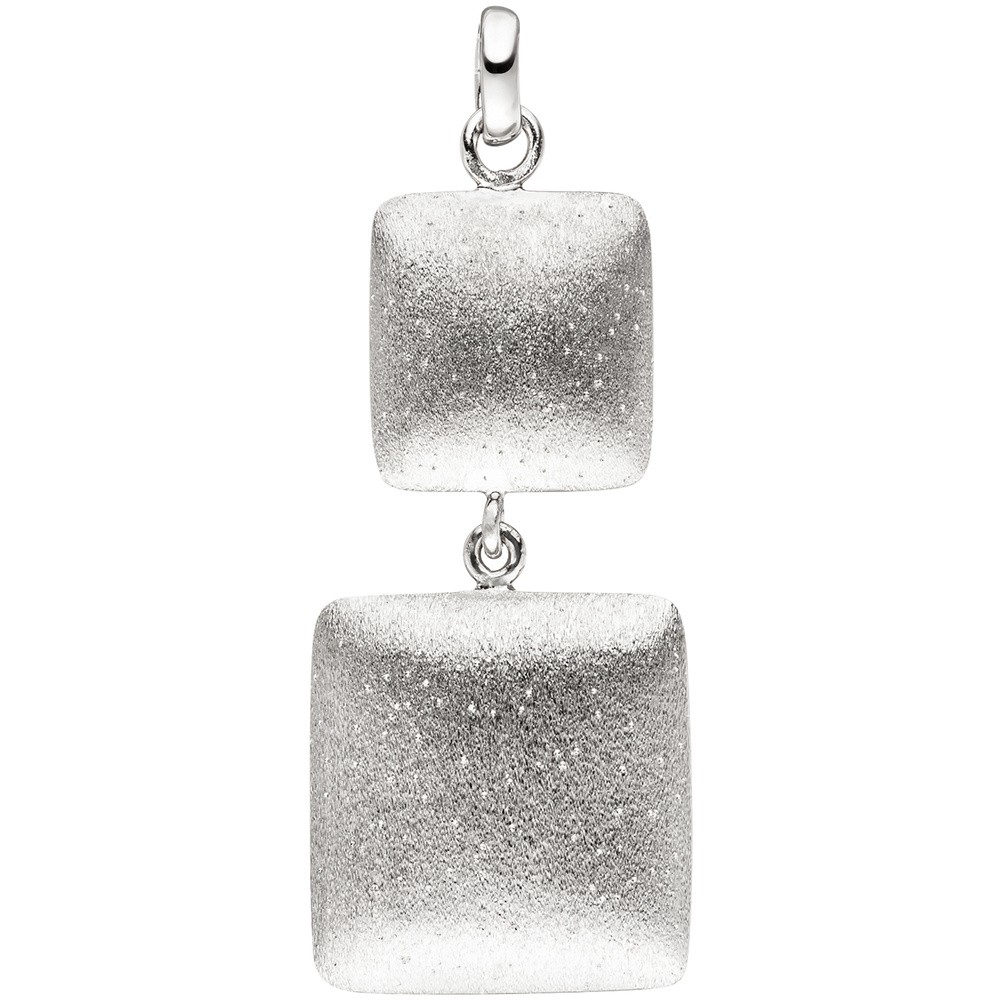 Anhänger 925 Sterling Silber matt mattiert Silberanhänger