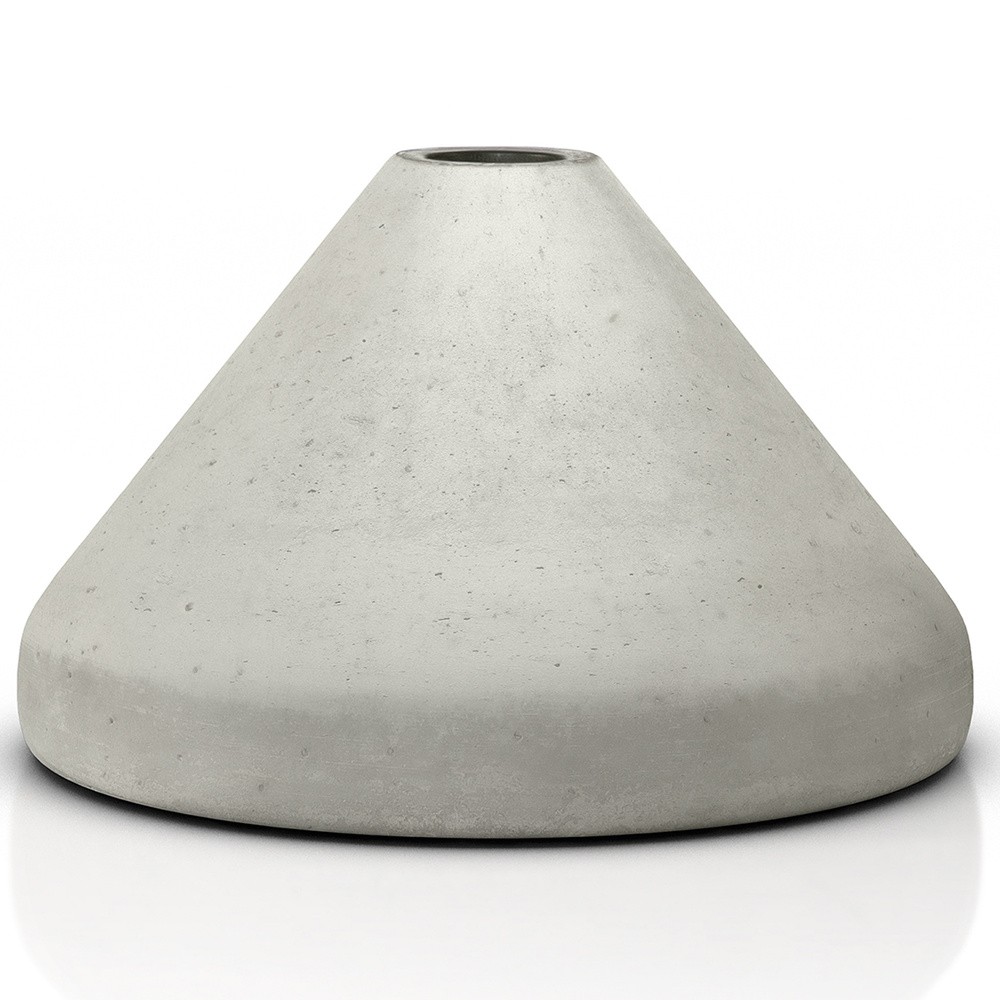 Standfuß MONTO Beton mit Kunststoff kombiniert für Holzstab von 32-38mm