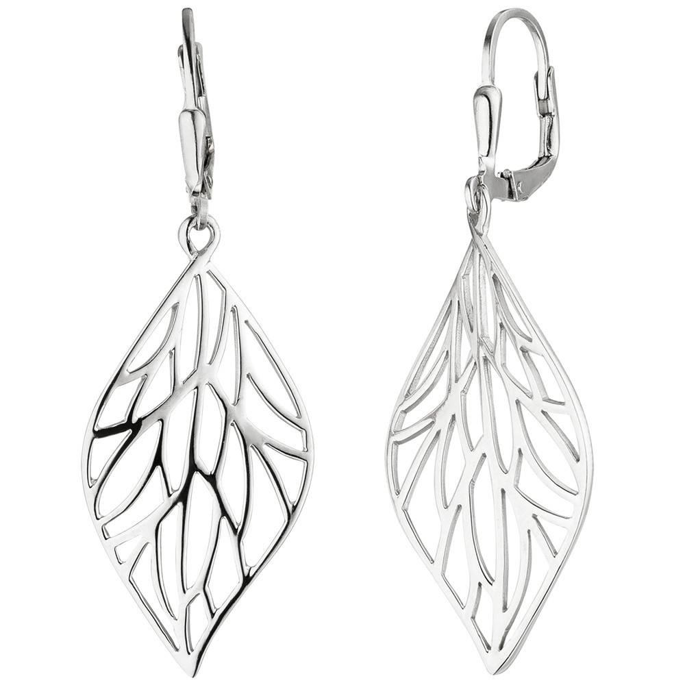 JOBO Ohrhänger Blatt 925 Sterlingsilber Ohrringe Boutons