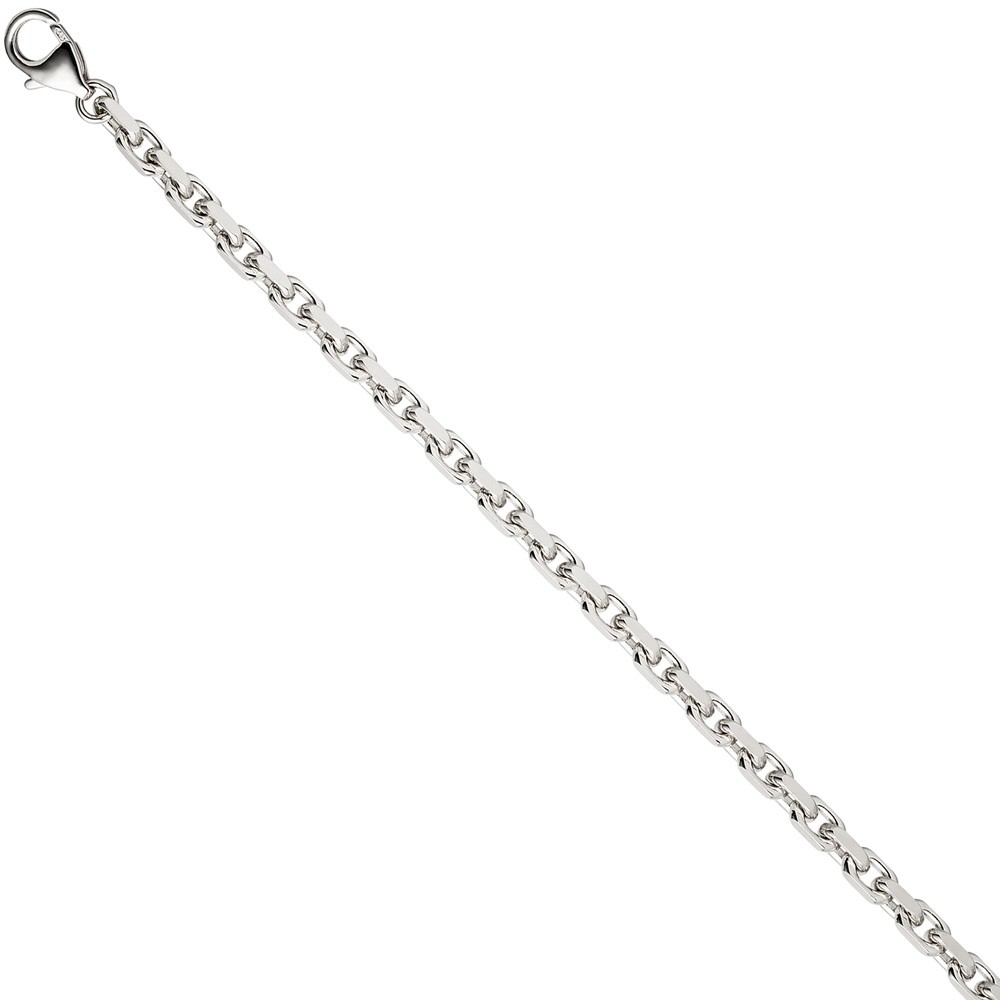 Ankerarmband 585 Weißgold diamantiert 21cm