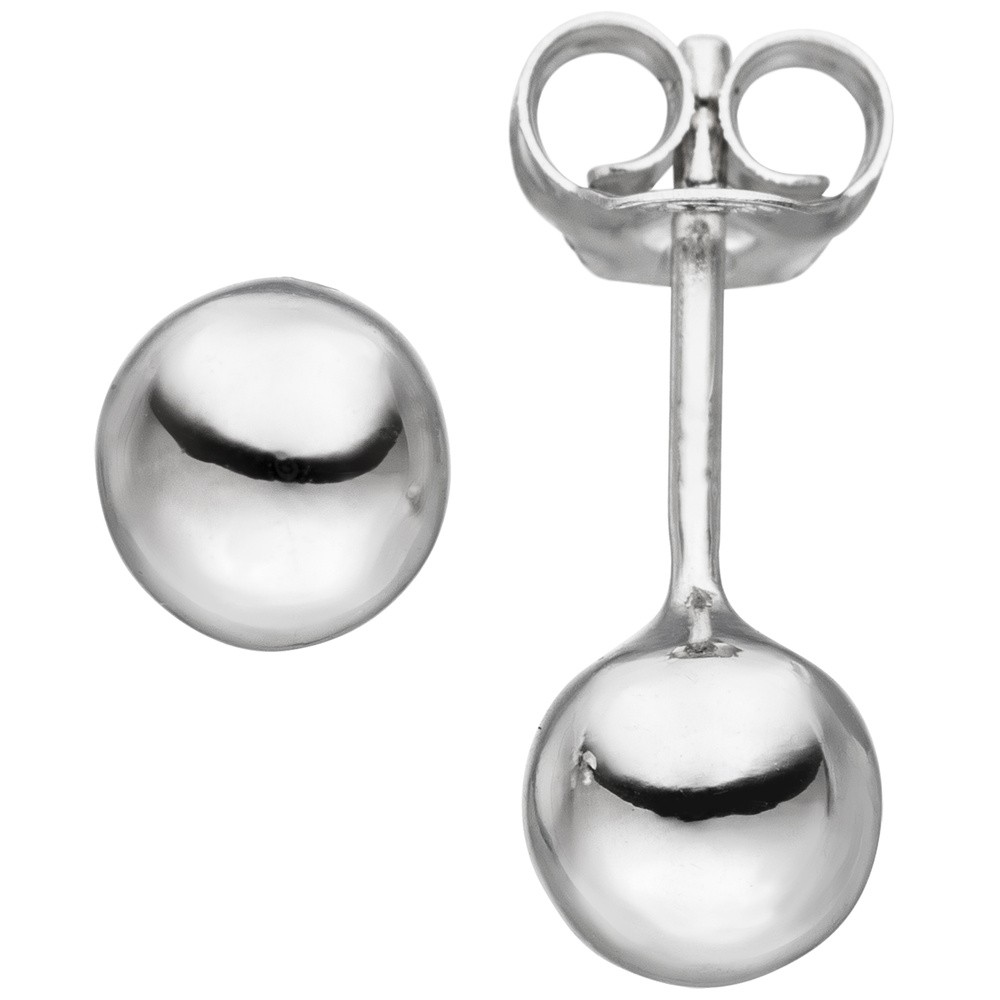 JOBO Ohrstecker Kugel 6,1mm 925 Sterlingsilber Ohrringe