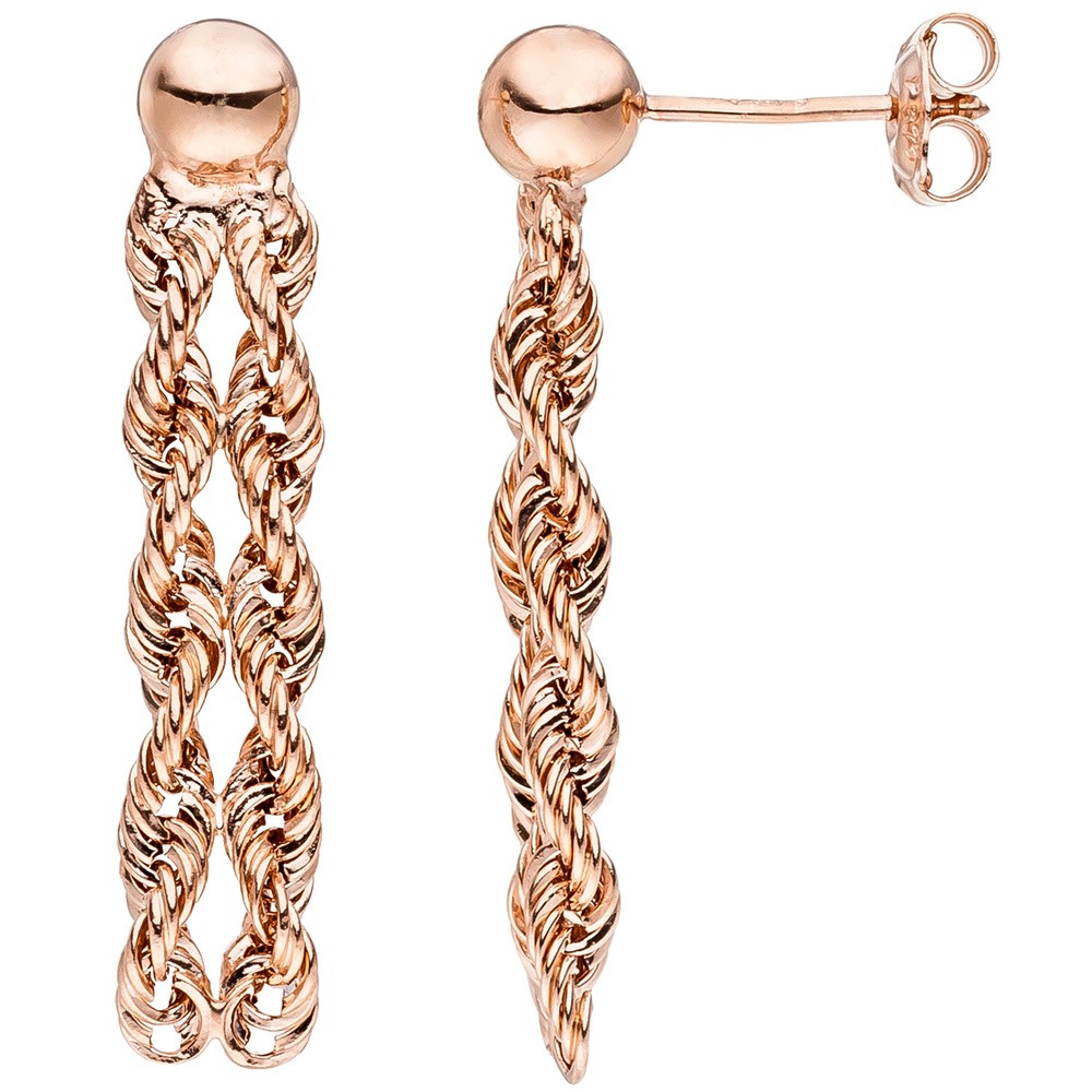 JOBO Ohrhänger 375 Rotgold Ohrringe Ohrstecker