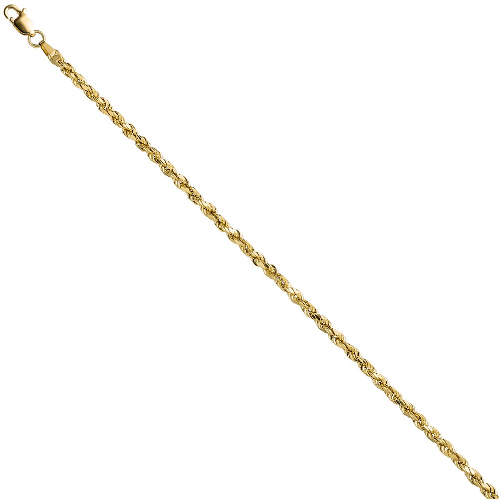 Kordelarmband 585 Gelbgold 19cm