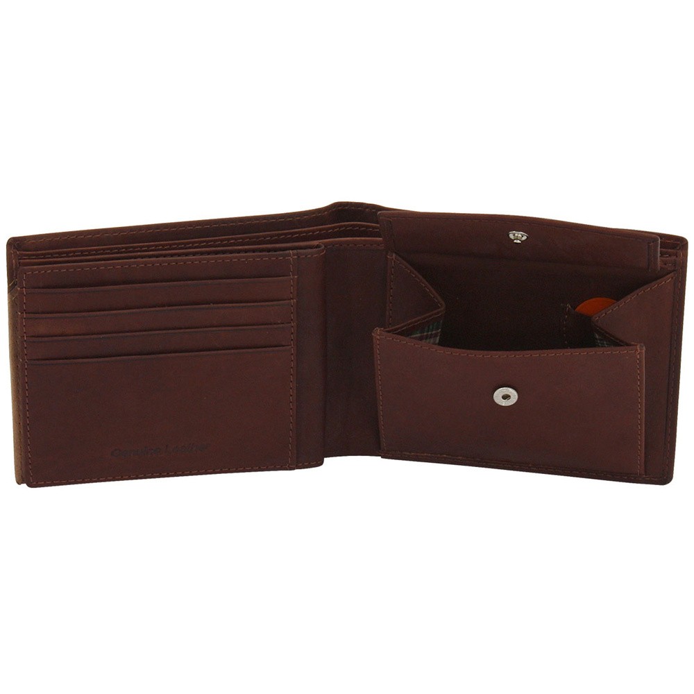 Geldbörse GILMERS Leder cognac braun RFID Schutz