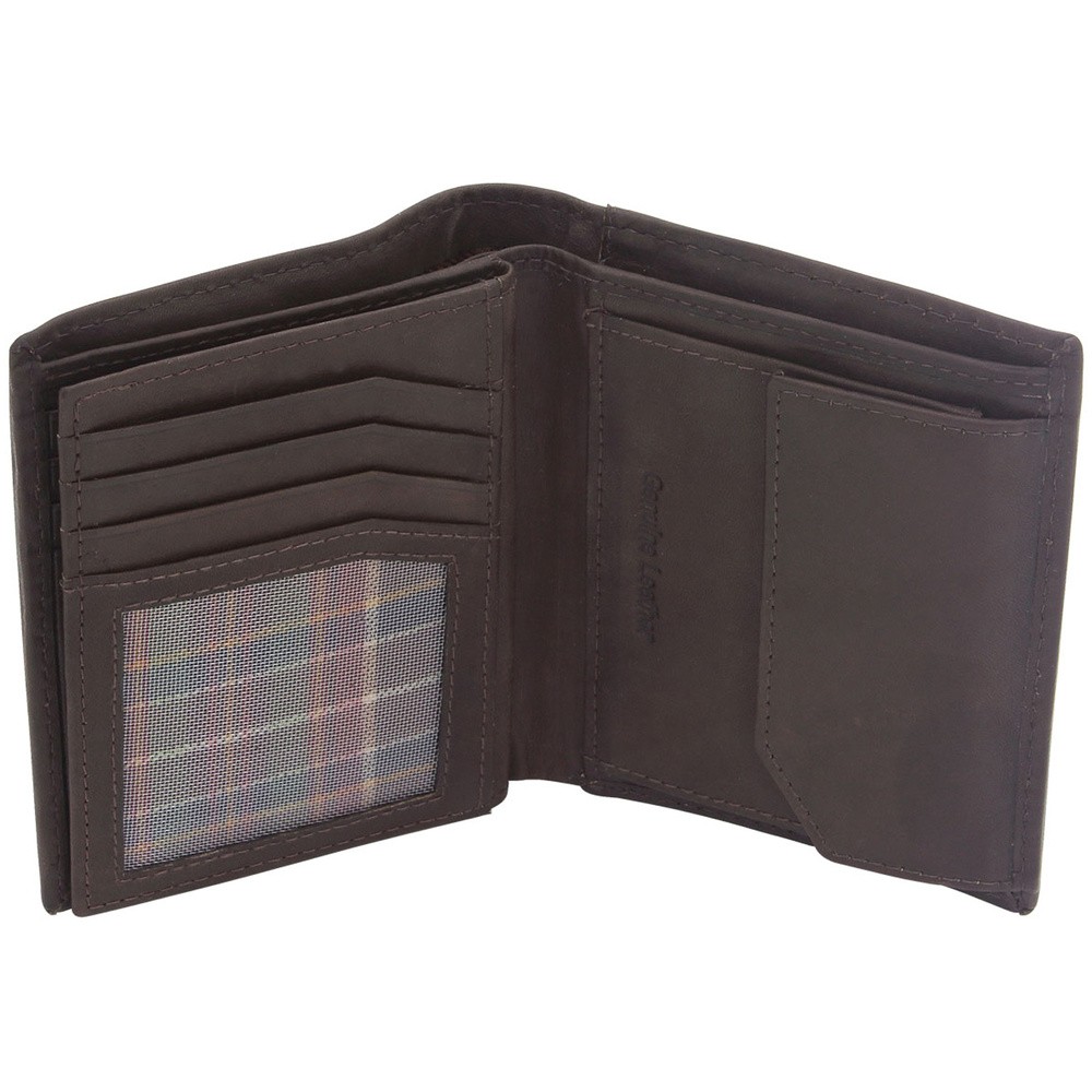 Geldbörse Leder braun RFID Schutz viele Fächer