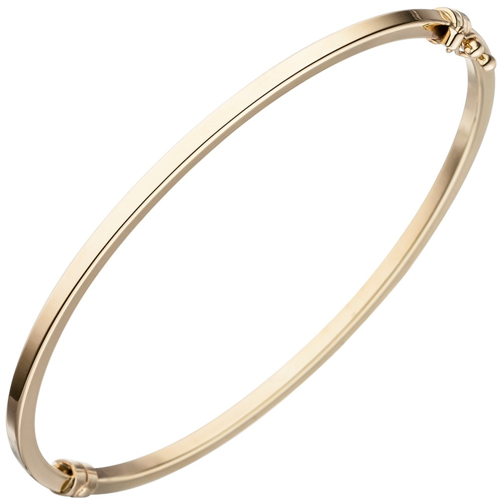 JOBO Armreif Armband oval 585 Gelbgold Goldarmreif