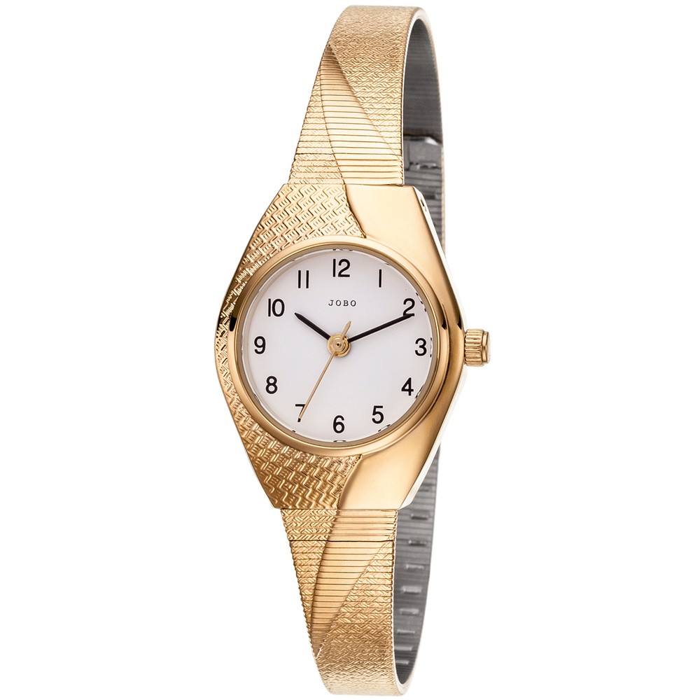 Damen Armbanduhr Quarz Analog vergoldet