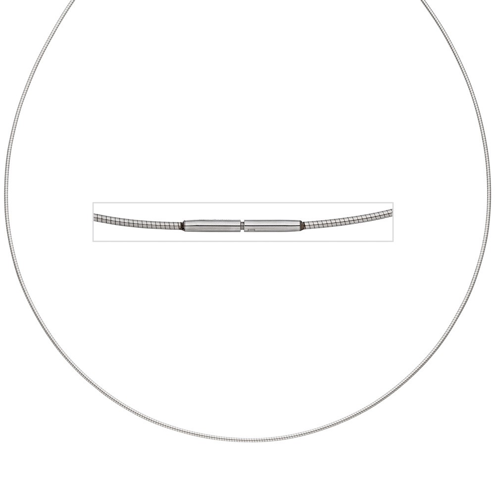 Halsreif Edelstahl 1,0mm 45cm Halskette Kette