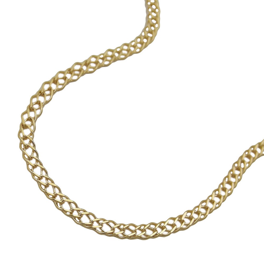 Collier 50cm Doppelpanzer 585 Gold