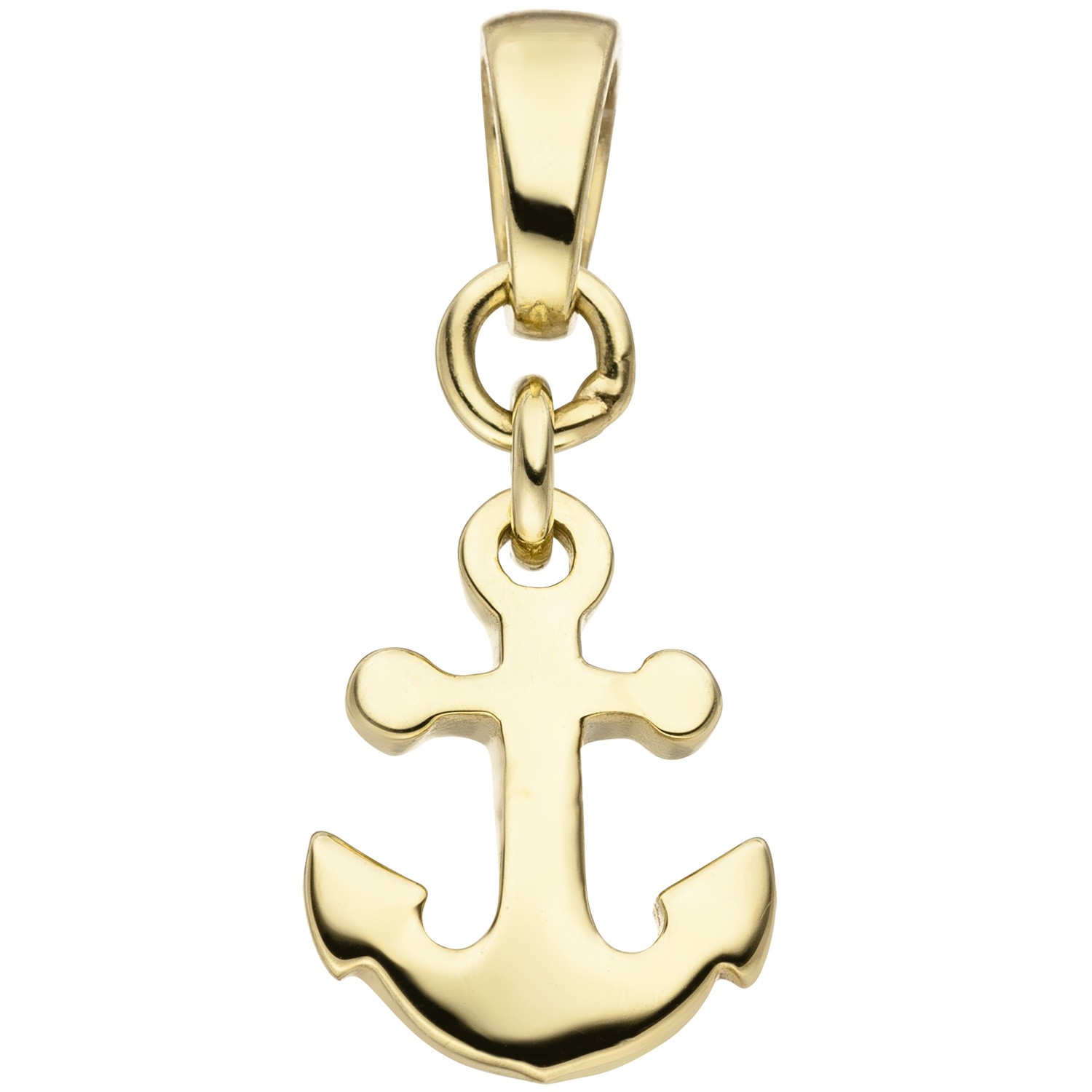 Anhänger Anker 375 Gelbgold Ankeranhänger