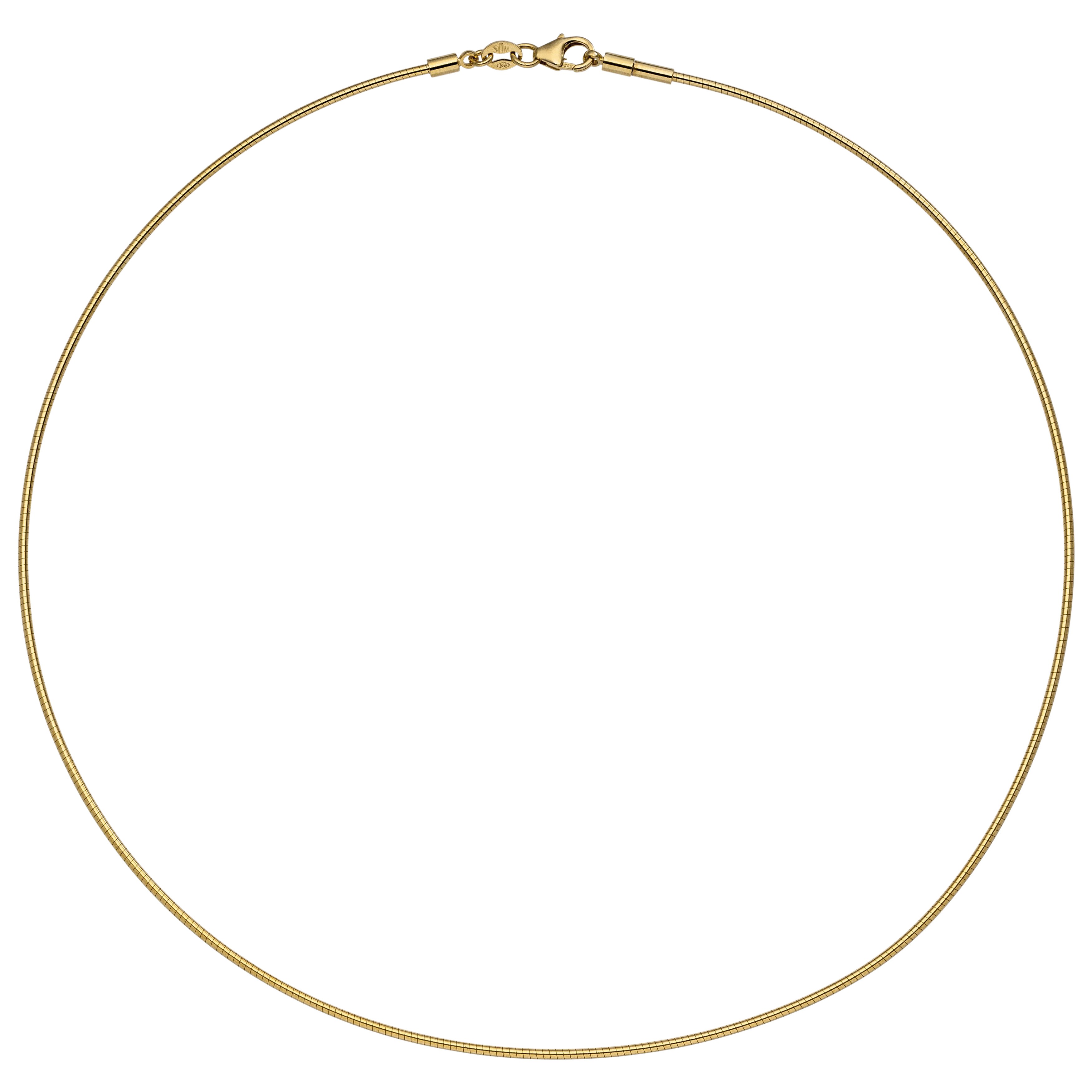 Halsreif 585 Gelbgold 45cm