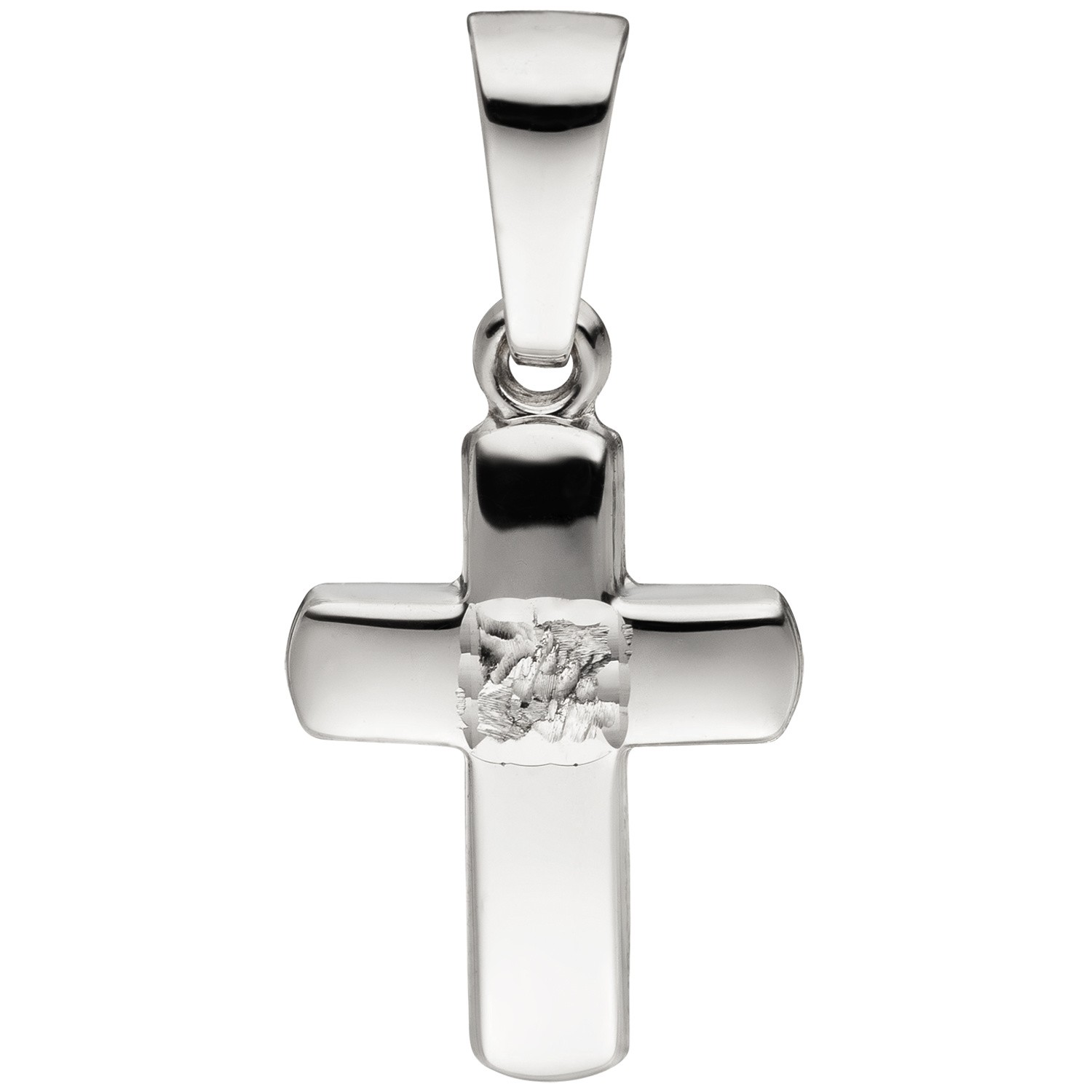 Anhänger Kreuz 333 Weißgold