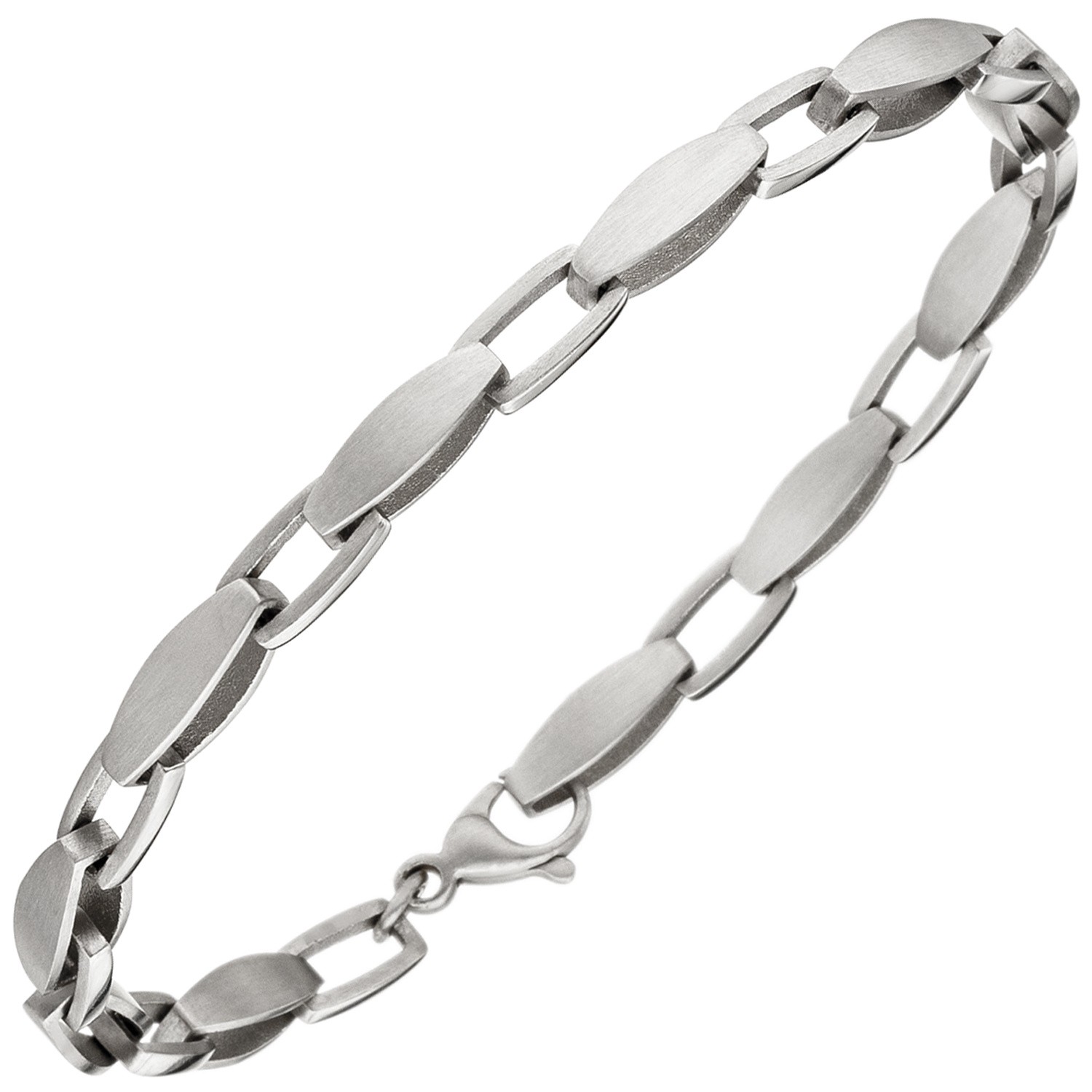 Armband 950 Platin matt 19,5cm Platinarmband