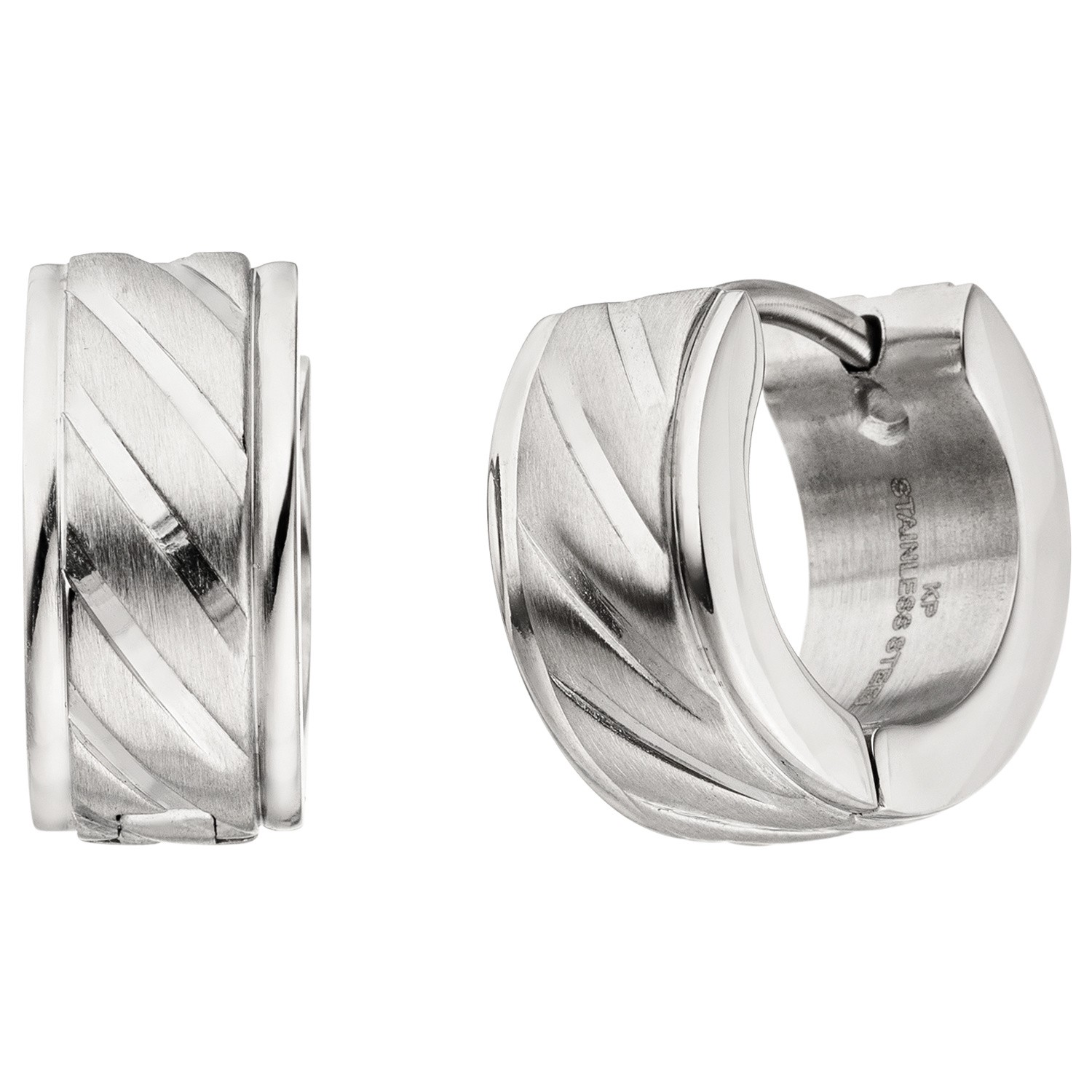 Creolen Edelstahl Ohrringe Edelstahlcreolen