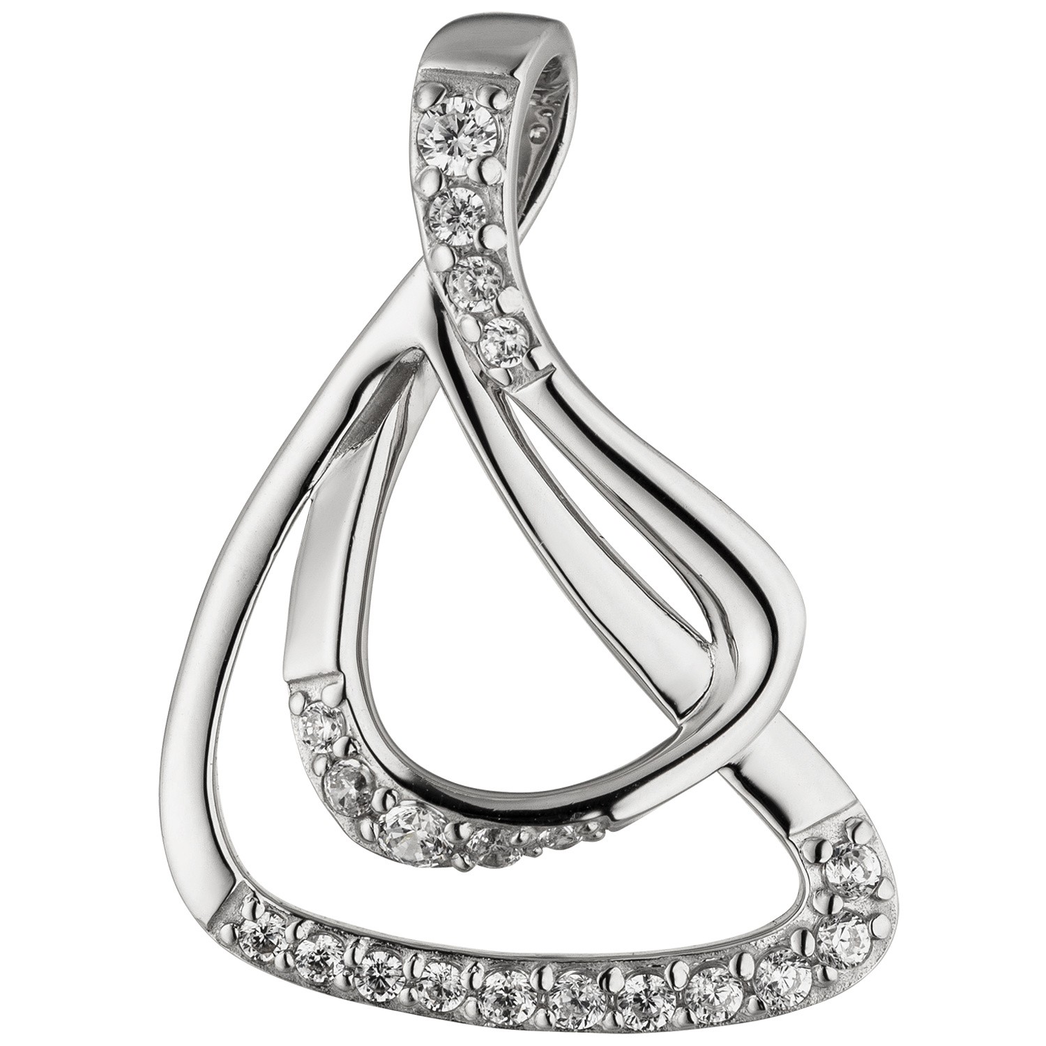 Anhänger 925er Sterling Silber 20 Zirkonia