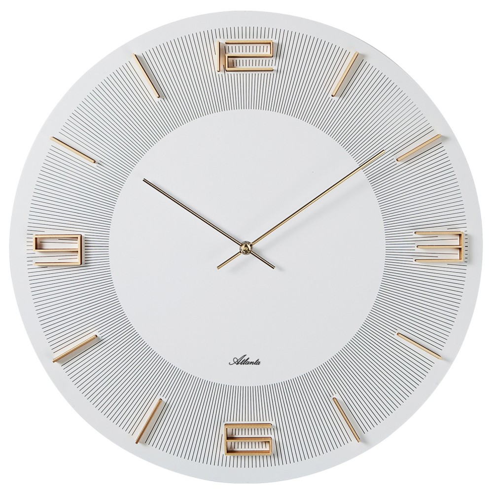 Wanduhr weiß rund