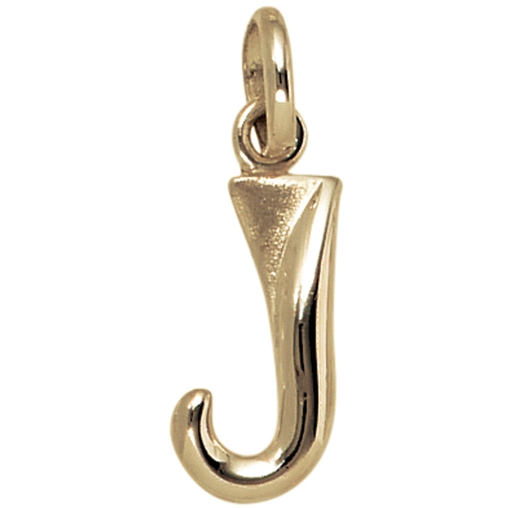 Anhänger Buchstabe J 375 Gelbgold Buchstabenanhänger
